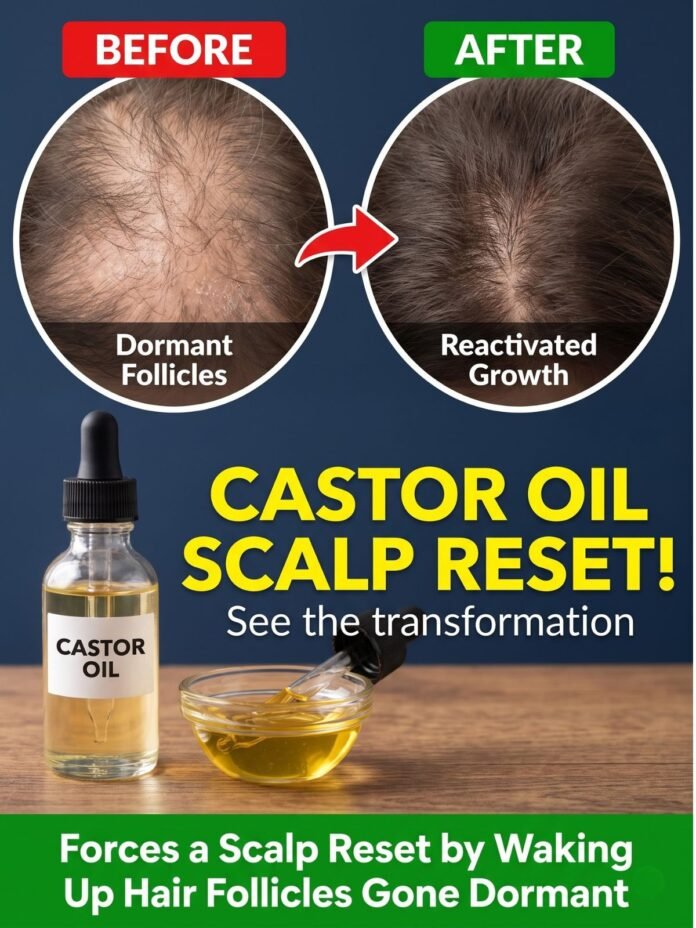 Castor Oil Forces a Scalp Reset